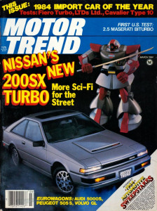 MOTOR TREND 1984 MAR - CRX, 200SX TURBO, D-TYPE JAG